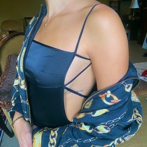 Versace style zip jacket